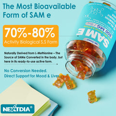 Close-up of SAM-e & L-Tyrosine Gummies