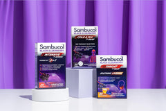 Family-friendly Sambucol Cold and Flu Relief Tablets product shot