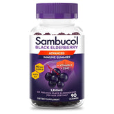 Front view of Sambucol Elderberry Gummies 90 count bottle