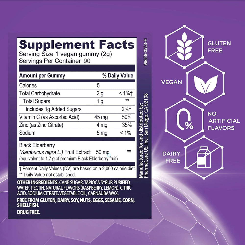 Sambucol Gummies bottle angled right