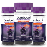 Front view of Sambucol Black Elderberry Gummies bottle