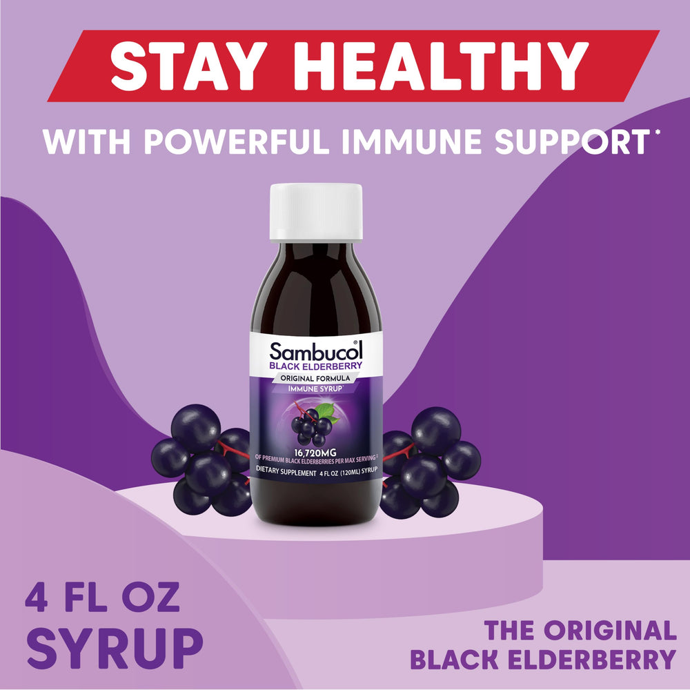 Serving of elderberry syrup showing dosage