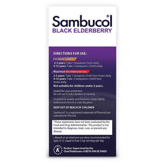 Pack shot of Sambucol Kids Elderberry Syrup 7.8 fl oz