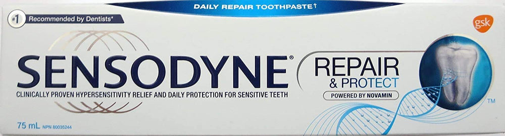 Sameriver Sensodyne Repair & Protect Paste, Unflavored, 75mL – Canadian packaging