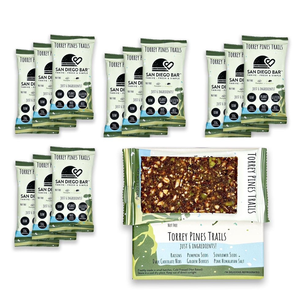 SAN DIEGO BAR torrey-pines-trails bar close-up showing seed-based energy for on-the-go snacking