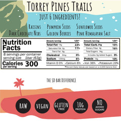 San Diego Bar Torrey Pines Trails sunflower seeds closeup highlights natural protein