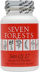 Bottle of San Qi 17 tablets (100's) by Seven Forests