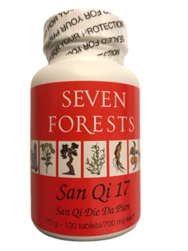 San Qi 17 tablet bottle and packaging