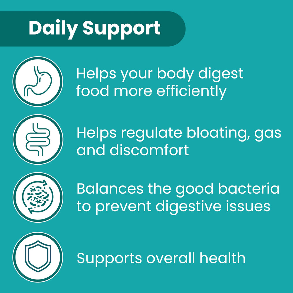 Graphic illustrating immune and digestive support
