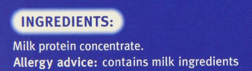 Sanatogen High Protein Powder dispensing scoop enables measured servings.