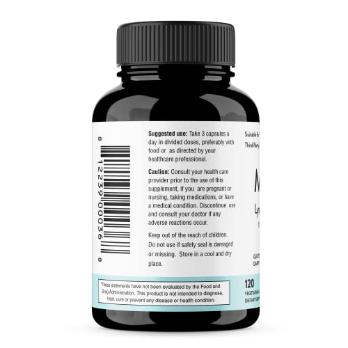 Close-up of Sandhu Magnesium Glycinate Lysinate capsules