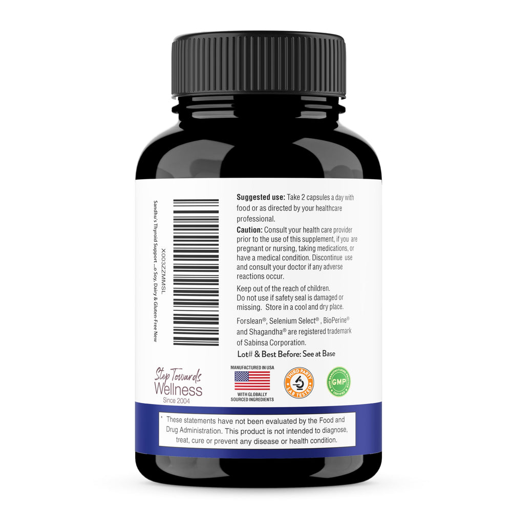 Product label with ingredients and supplement facts