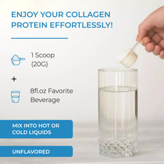 Scoop and storage of Sandhu's Collagen Powder