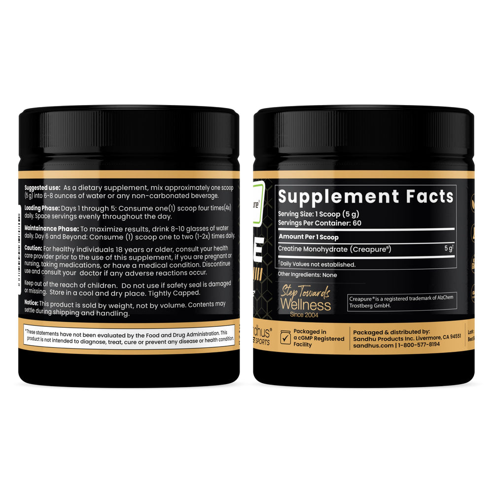 Athlete with creatine supplement during workout