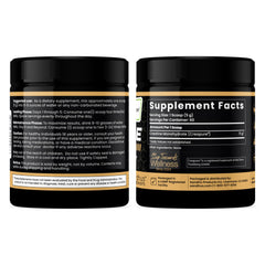 Athlete with creatine supplement during workout