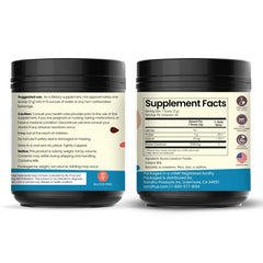 Close-up of Sandhu's Colostrum powder label