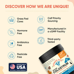 Two containers of Sandhu's Grass Fed Colostrum Powder (pack of 2)