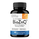 Bottle of Sandhu's BioZnq zinc with ionophores