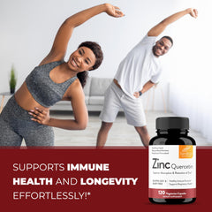 Ingredient panel of Sandhus Zinc Quercetin