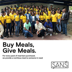 SANS Meal Bar 12-pack packaging shown for convenient on-the-go nutrition