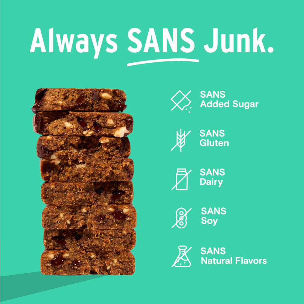 SANS variety-pack display featuring multiple flavors