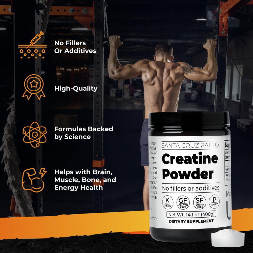 Scoop of Creatine Monohydrate powder