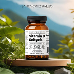 Vitamin D3 5000 IU softgel close-up