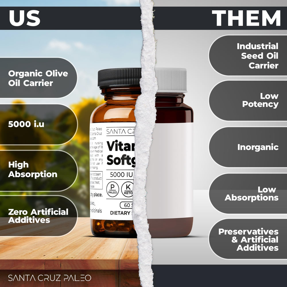 Product label showing gluten-free and paleo-friendly claims