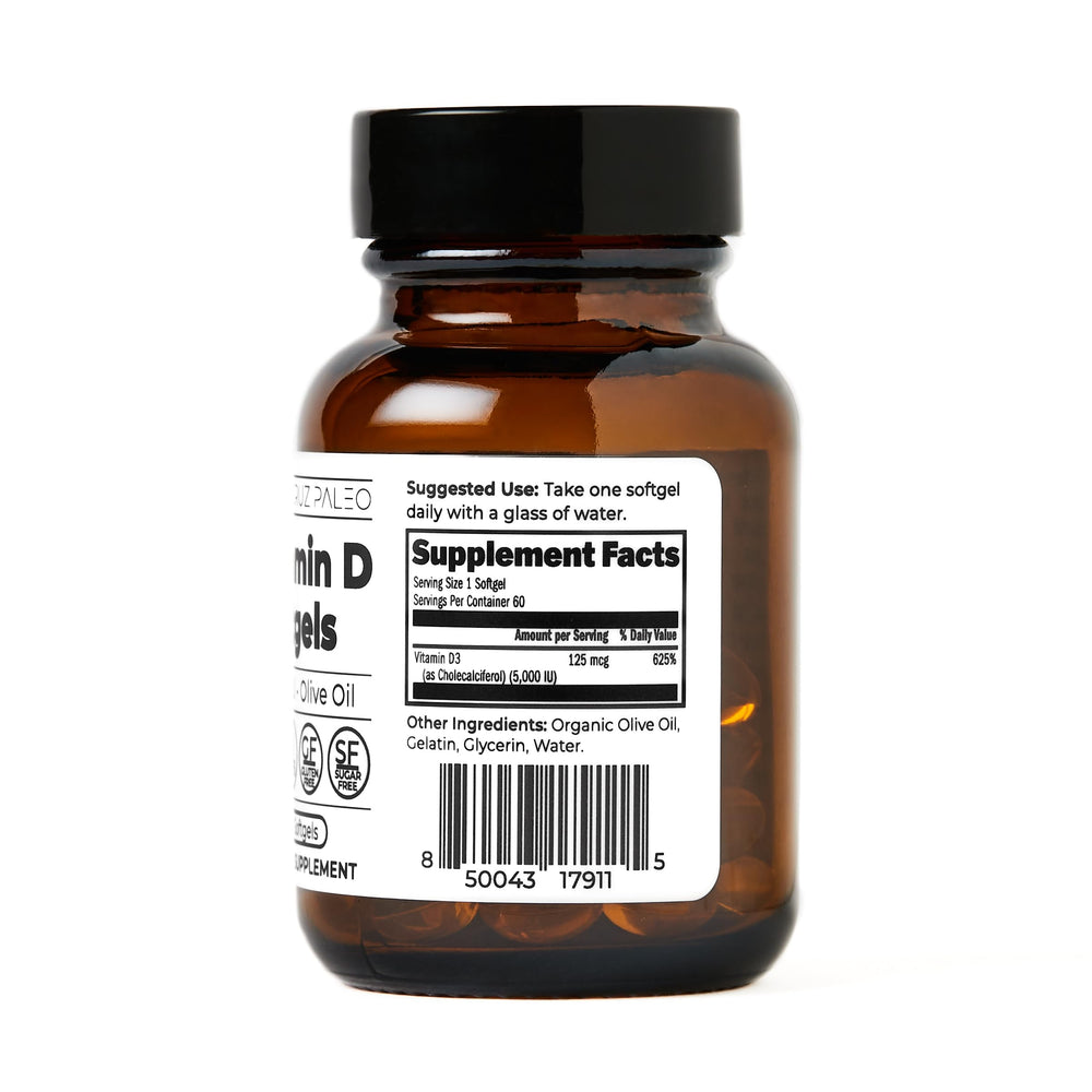 Olive oil carrier illustration for vitamin D absorption