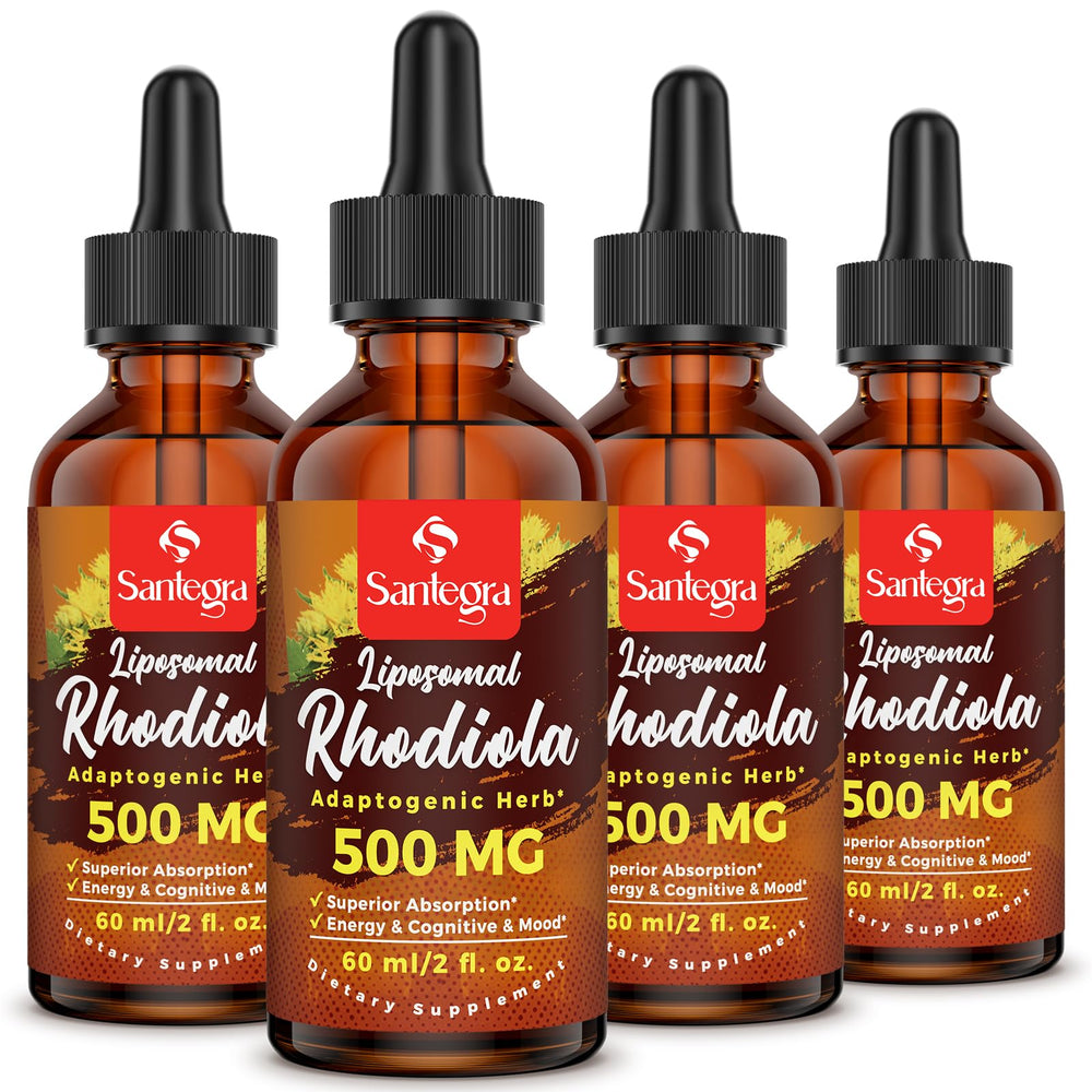 Santegra Rhodiola Rosea liposomal liquid bottle with 57,000 mg potency