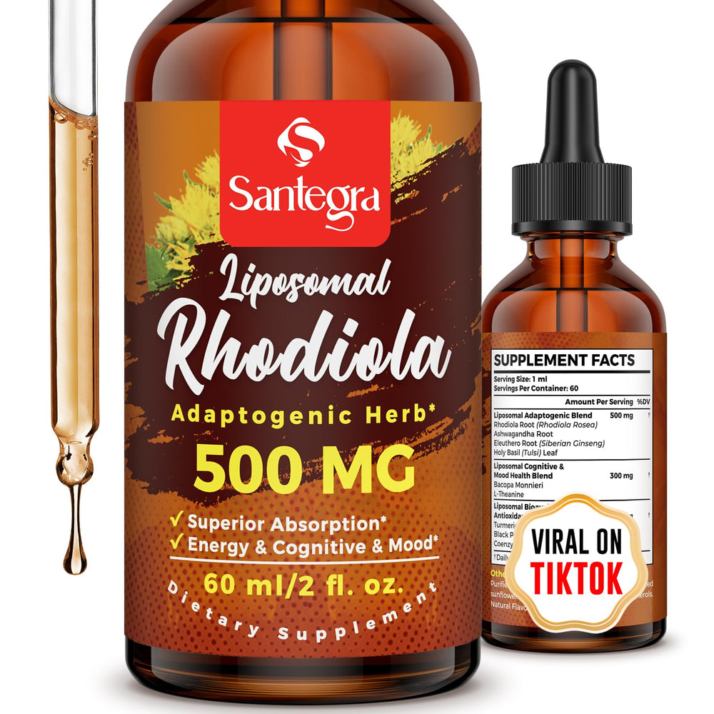 Santegra Rhodiola Rosea liquid bottle with liposomal delivery (60 ml)