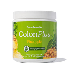 Colon Plus pineapple-flavored supplement tub