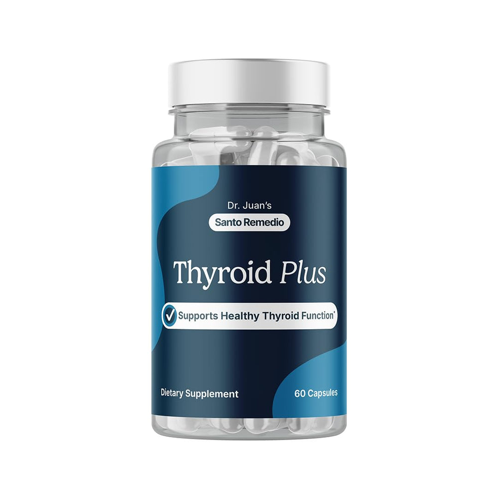Santo Remedio Thyroid Plus bottle front view