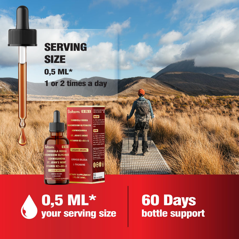 Close-up of dosage instruction 0.5 ml daily