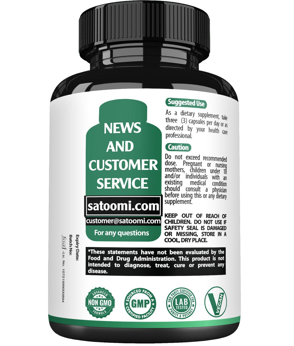 Satoomi Berberine packaging on a clean white background