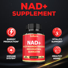 60-count NAD NR bottle label indicating 30-day supply