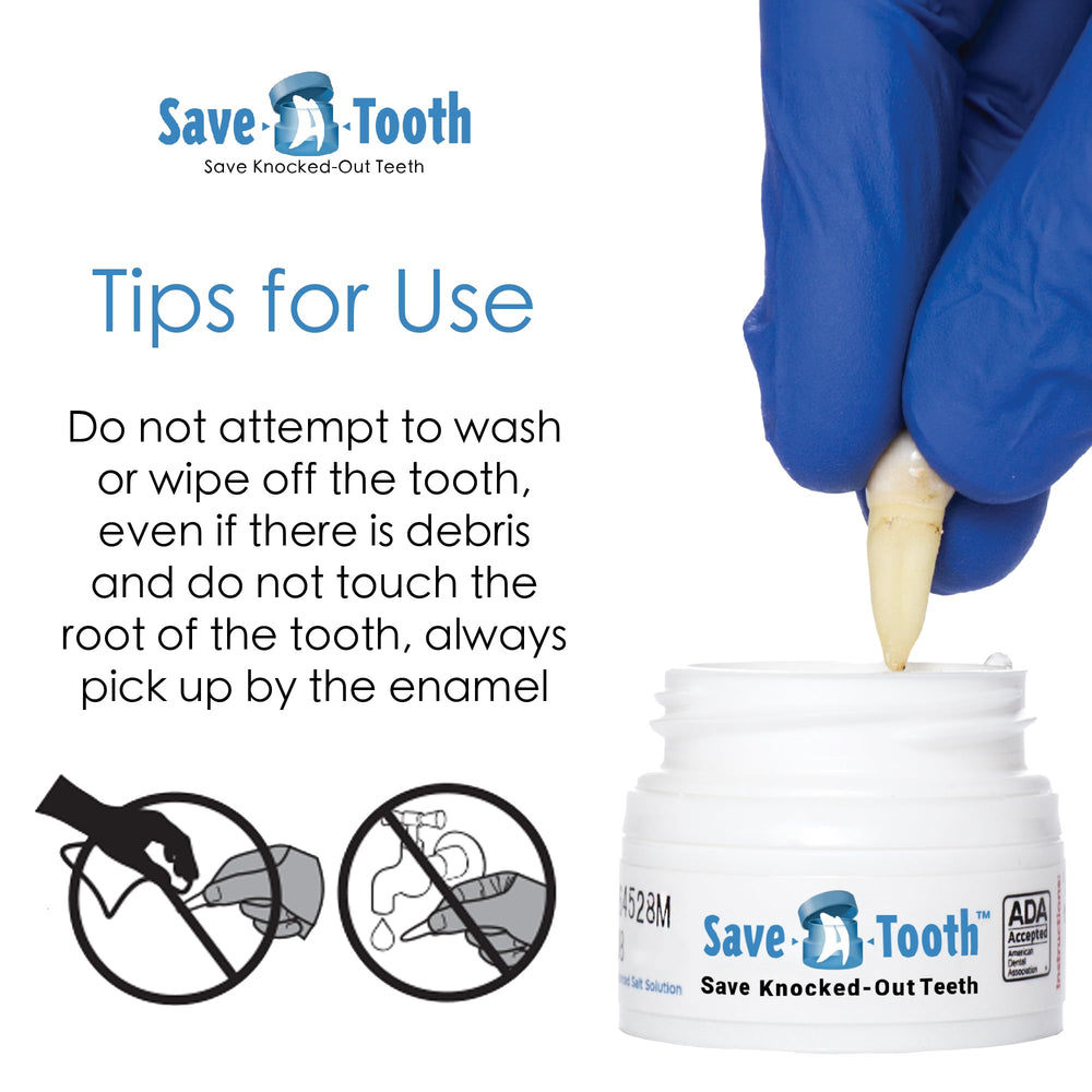 Tooth holder with enamel grip for tooth placement