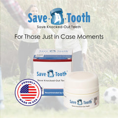Two-pack packaging of Save-A-Tooth Preservation Kit