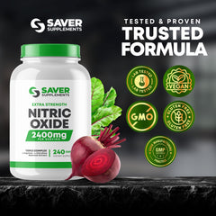 Bulk-value Saver Supplements Nitric Oxide bottle with 240 capsules