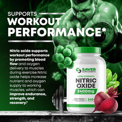 Saver Supplements Nitric Oxide capsules pack for bulk value shopping