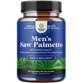 Bottle of Saw Palmetto with Beta Sitosterol for prostate health