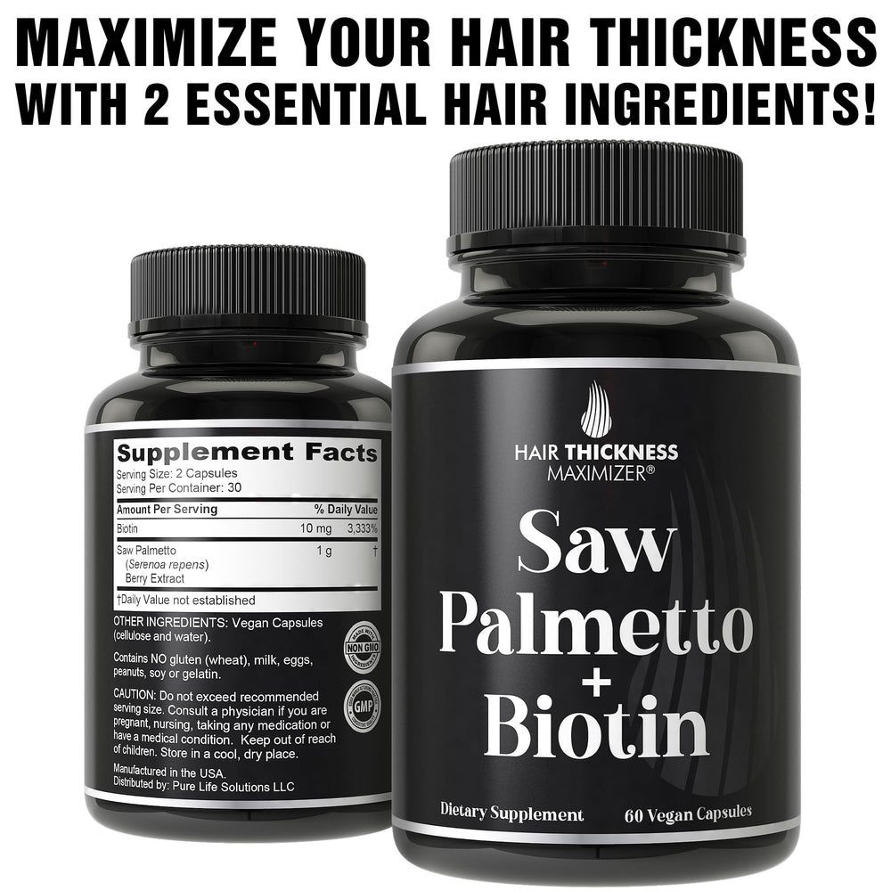 Made in USA seal with vegan hair growth capsules