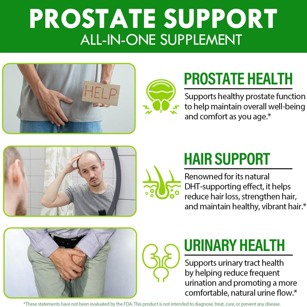 Diagram illustrating prostate health and hormonal balance