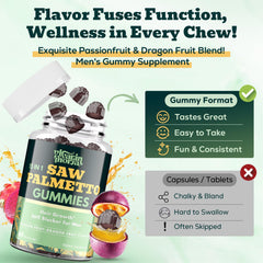 Product packaging for Saw Palmetto Gummies for Men