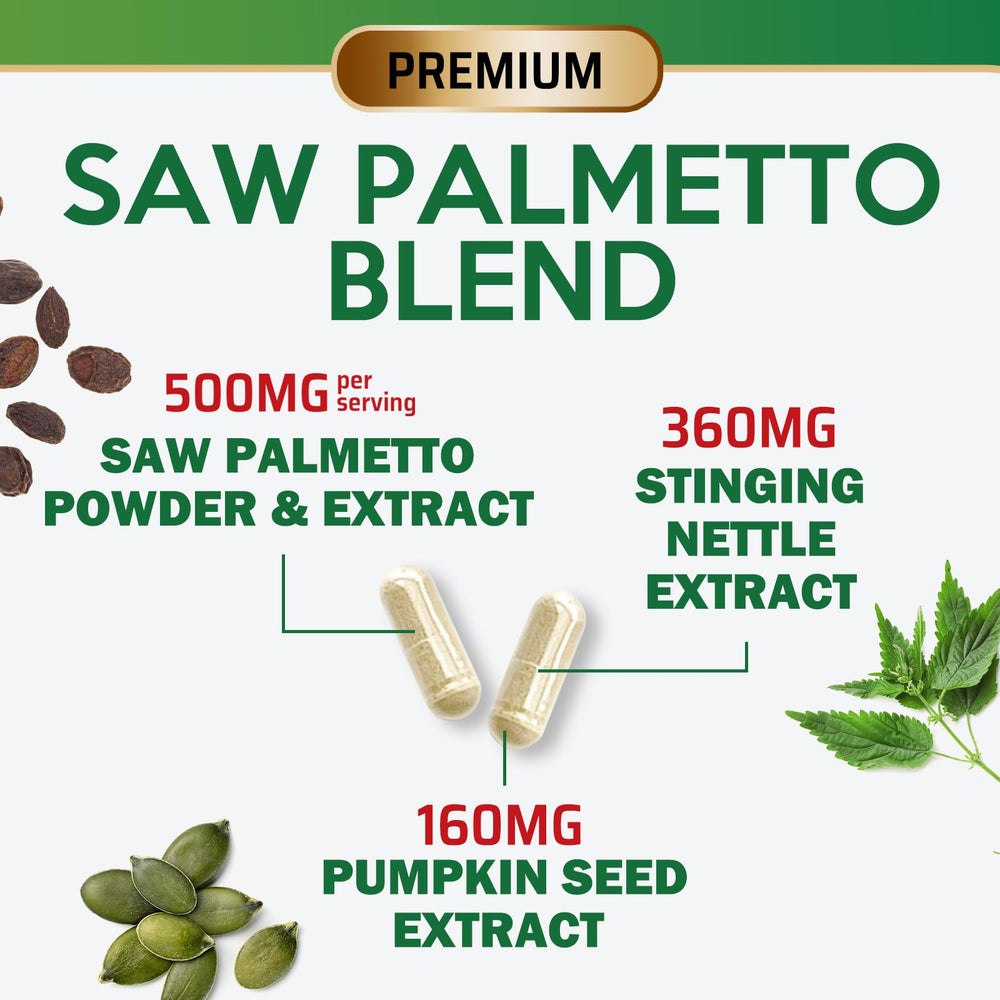 Herbal extract ingredients for Saw Palmetto for Men