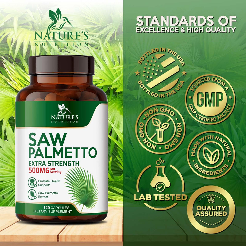 Illustration of prostate health concept with saw palmetto