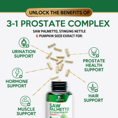 Urological health support with Saw Palmetto capsules