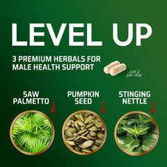 Hair health support from Saw Palmetto for Men