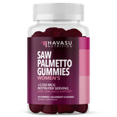 Hero image: Saw Palmetto with Biotin gummies for women, 60-count bottle