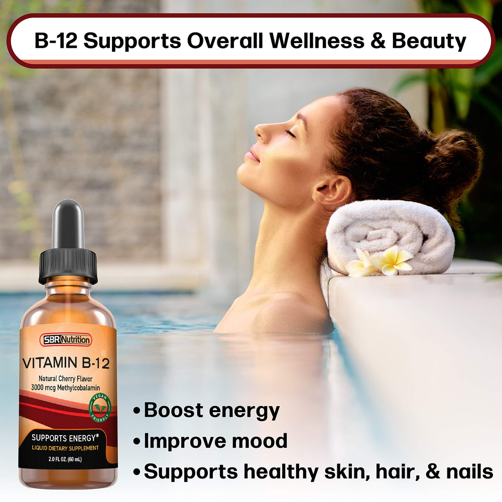 SBR Vitamin B12 Sublingual Drops dosage and serving size